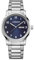 WENGER Herren Armbanduhr Attitude Ø 42 mm, Swiss Made, Analog Quarz, Wasserdicht bis 100 m, Edelstahl-Armband, Blau/Silber, 01.1541.121