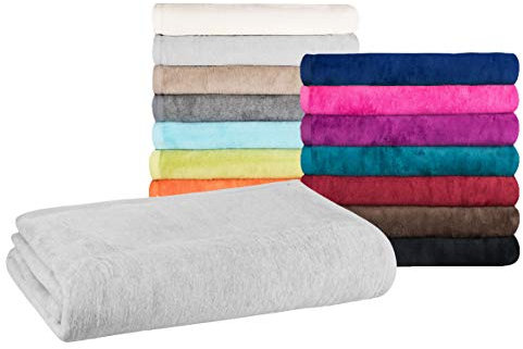 Moon - Classic Kuscheldecke Übergröße 220x240 cm grau Wolldecke einfarbig, Pflegeleichte Baumwollmischung