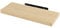 WOLTU Wandregal Wandboard Bücherregal Regale für Deko Wandablagen aus MDF Holz,Hängeregal Gelb Eiche, 60x23x3.8 cm RG9319kei