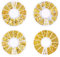 HQdeal 4 Boxes Nail Art Studs, 3D Nail Art Decorations, Nail Art Jewels, Nail Art Beads, Metal Gold Star Moon Sun Heart Nail Art Accessories for DIY Nail Deco, 800 pcs