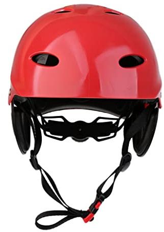 Sharplace Casque de Sécurité Premium de tête Casquette pour Wakeboard Kayak Canoë Nautiques Sports de Remorquage, Rouge, L