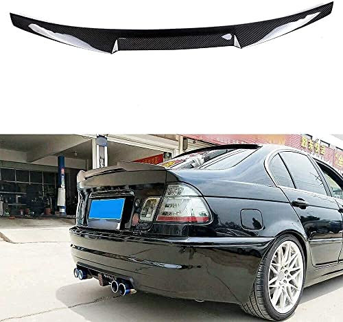 Kohlefaser Auto Heckspoiler für BMW E46 320i 328i 335i Sedan 1998-2005, Hinten Spoiler Spoilerlippe Performance Tuning Lippe Wing Spoiler Styling Modification Zubehör
