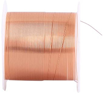 Filo di Rame, 0,2 mm x 20 m Filo Bobina Magnetica Smaltato, Cavo Avvolgimento Magnetico per Trasformatore Motore Altoparlante, Progettazione di Gioielli DIY