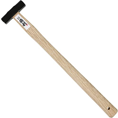KAKURI Mini Hammer for Crafts and Hobby, Lightweight 3.5 oz, Japanese GENNO Precision Small Hammer Tool, Double Face Octagonal Head, Wood Handle, Made in JAPAN