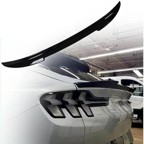 AUTO-STYLE Spoiler posteriore compatibile con Ford Mustang Mach-E 2020- 'M4' (ABS nero lucido)
