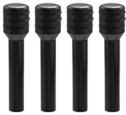 X AUTOHAUX 4pcs Car Door Lock Knob Interior Door Lock Knob Aluminum Alloy Black
