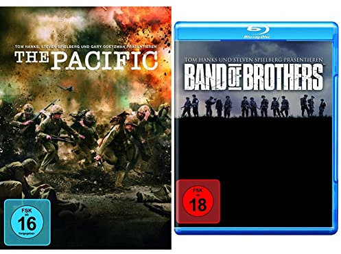 The Pacific [6 DVDs] & Band of Brothers - Box Set [Blu-ray]