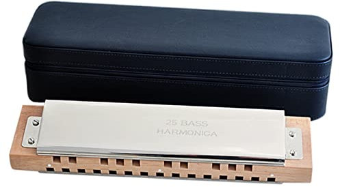 Standard Mundharmonikas Bass-Mundharmonika, 25 Löcher, Mundharmonika Aus Holz, Kammharfe, Tonart C, Professionelle Musikinstrumente