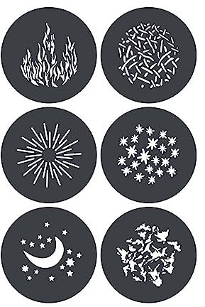 GODOX GP-GS2 Gobo Set für MG1200Bi Spotlight Mount (6er-Pack)