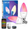 Lepro AI Smart Glühbirne BC1, E14 Smart LED Lampe 4.9W 470LM Dimmbar, Großes Sprachmodell LLM, Farbwechsel mit Musik Sync/Eingebautes Spracherkennung, Bluetooth Sofortige Kopplung, 2 Stück