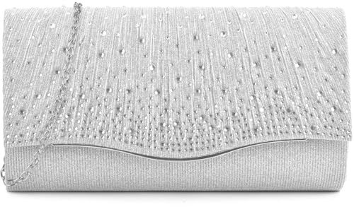 TINDTOP Clutch Purses for Women Evening, Formal Party Clutch Bags Sparkling Shoulder Envelope Handbags Cocktail Clutches
