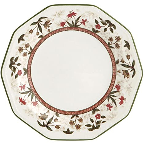 Queen's Assam Plato Postre Cerámico 20,5cm Loza Apto Microondas Apilable