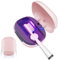 UV-Zahnbürstenetui, San itizer und Halter mit Licht, Zahnbürstenabdeckungen mit Halter, wiederaufladbar, tragbar, Zahnbürstenbox-Ventilator (Rosa)