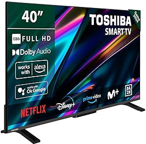 TV LED - TOSHIBA - 40LV2E63DG - 40'' (102 cm) - Full HD 1920x1080 - HDR10 - Smart TV - 2xHDMI