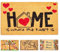 LUA VIKA Coir Doormat - Heart - 40x70 cm - Outdoor Door mat - Front Door mat outside - Doormats outside