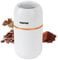 Geepas Coffee Grinder 80 g Capacity | Stainless Steel Bowl & Double Blades | Electric Dried Spice Nuts Herbs Beans Coffee Grinder | Small Fixed Mill with Transparent Lid | 2 Year Warranty, 200W, White
