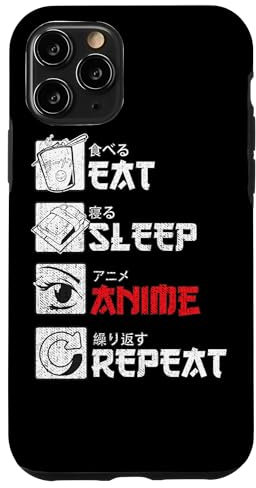 Eat Sleep Anime Repeat Case for iPhone 11 Pro