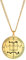 EUEAVAN Erzengel Gabriel Halskette Schutz Amulett Halskette Schutzengel Medaille Erzengel Michael Anhänger Salomon Abzeichen Heiliger Erzengel Schmuck für Männer (Erzengel Gabriel gold)