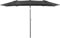 Outsunny Doppelsonnenschirm 150 x 295cm, Sonnenschirm mit Metallstange, oval Balkonschirm Strandschirm windfest stabil Marktschirm Sonnenschutz für Balkon Terrasse Garten, Grau