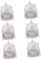 GALPADA 6 STK Kinderrucksack Rucksack mit Pailletten Taschenorganisator schultüte mädcheb okul cantasi kiz Mini-Rucksack Büchertasche Schultasche für Mädchen Einhorn-Aufbewahrungstasche