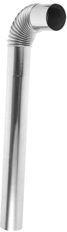 Milisten Stainless Steel Exhaust Pipe Camping Stove Accessory Flexible Chimney Flue Bbq Lid Replacement