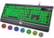 Large Print Backlit Computer Keyboard, 7-Color Backlit Keyboard with Wrist Rest, USB Plug-and-Play, Oversize Letters Keys Easy to See and Type, Wired Light Up Keyboard for Laptop, PC, Gaming
