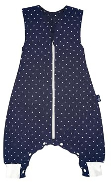 Alvi Sleep-Overall Light ideal für den Sommer, 0,5 TOG, Kurzarm, leicht, mit Reißverschluss LaLeLu - Blau
