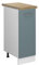 Vicco Apothekerschrank R-Line, Medizinschrank für die Küche, Blau-Grau/Weiß, 30 cm, AP Eiche