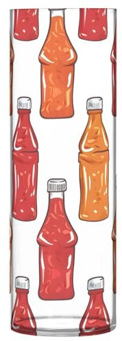 Ketchup und Chili Sauce Flasche Kunststoff Vase, kreative Kunststoffvase Blumenarrangement Flasche für Home Office Hochzeit Dekor