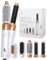 Largolash 5 in 1 Warmluftbürste Set, Schnelltrocknend Föhnbürste, Warmluft Lockenbürste, 3 Temperatur, Auto-Wrap-Lockenaufsatz, Negativ Lonen, 1000 Watt, Keine Hitzeschäden (Weiß)