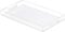 KHUBVIX Acrylic Tray 20×12 with Cut Handles - Spill Proof Decorative Tray is an Ideal Countertop Organizer for Living Rooms, Ottoman Coffee Tables, Offices, Kitchens & Serving Guests