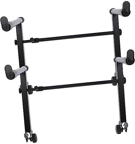 BESTonZON Keyboard Tilt Stand Electric Organ Stand Telescopic Feature Ideal for Keyboard Riser Desk and Instrument Placing Rack
