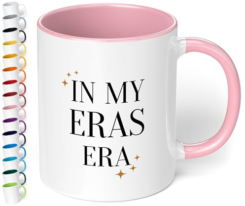 Tasse personalisiert „In my Era“ – Geschenkidee für Socialmedia-Trendsetter - Keramik, ca. 330ml, Rosa