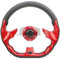 Autolenkrad Auto Sportlenkrad Rennsport Typ Universell 13 Zoll 320 Mm Modifiziertes Auto Styling Steuerschalter Winkelsensor(ROT-1)