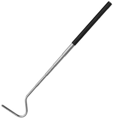 27 Stainless Steel Snake Hook,Retractable Grappling Tool for Reptiles & Pets, Extensible Pick-Up Handling Tool