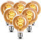 Edison Vintage Glühbirne E27, E27 LED Vintage Dimmbar 4W Retro Glühbirne LED Filament Lampe Warmweiß Ideal für Nostalgie und Retro Beleuchtung im Haus Café Bar - 6 Stück (G80 HPS)