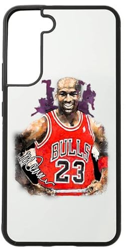 Michael Jordan Handyhülle für Samsung Galaxy S22 Weiß Silikon Gummi Schutzhülle Handyhülle Jordan Merchandise, weiß