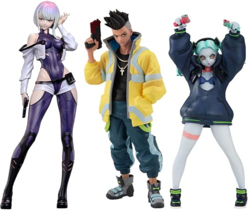 Jiumaocleu Figurine de David Martinez Lucy Rebecca Action, figurine d'anime Lucyna Kushinada à l'échelle 1/7 à collectionner, décoration de bureau, cadeau pour les fans