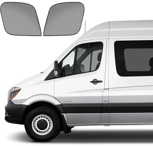 Opaltool Mosquitera magnética de ventana lateral para Mercedes-Benz Sprinter 2007-2024 Techo Alto, parasol elástico para coche para protección solar UV y protección de privacidad