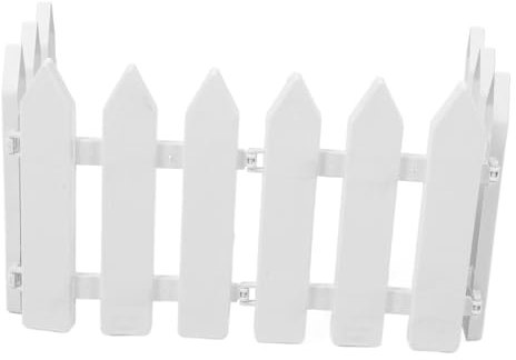 Lurrose 4 Pezzi Recinzione Da Giardinaggio Decorazione Per Piante Ornamentale Orticolo Bordatura Per Giardino Recinzione A Traliccio In Vinile Piccola Recinzione A LED Per Esterni