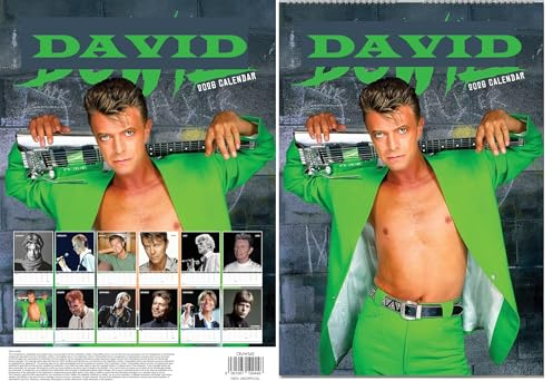 David Bow-ie Kalender 2026, A3, 30 x 42 cm, 12 Monate tolle Fotografie