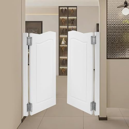 EUAIIPull Porte Battante Saloon Avec Charnières À Fermeture Automatique En Pin Pour Restaurant Maison 91 X 106,5 Cm