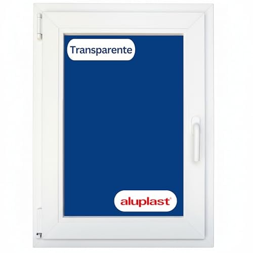 Winwindo - Ventana PVC Reforzada | 700x1000 | Oscilobatiente Izquierda | Cristal Climalit Transparente | Perfil Aluplast | Blanca | No amarillea, Ruido <45db, Aislamiento Térmico | Entrega 24/48h