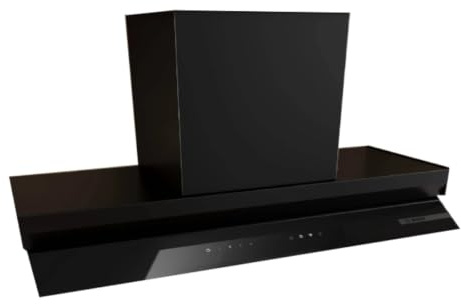 Serie 4, Integrierte Designhaube, 60 cm, Klarglas, Mattschwarz, DBB65CC60