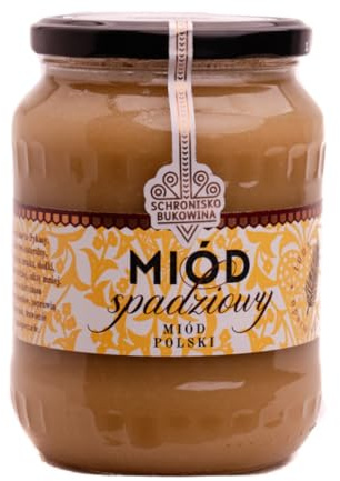 SCHRONISKO BUKOWINA Waldhonig (Honigtau) 710 ml | Kräftig-würzig und malzig – Vorratsgröße für Brot, Tee, Joghurt, Müsli, Desserts und herzhafte Marinaden