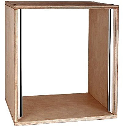 MUSIC STORE Studiorack, 6HE Buche MP Bausatz, Höhenverstellbar, Natur, 530mm Breite, 450mm Tiefe