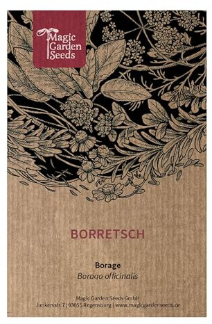 Borretsch (Borago officinalis) 50 Samen Gurkenkraut Blauhimmelstern Wohlgemutsblume