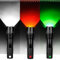 Multicolor Blanco Verde Rojo Luz Antorcha 3Colores RGB Linterna Táctica Portátil Ultra Brillante T6 LED 5 Modos Deportes al Aire Libre Luz de Trabajo con Base Magnética, para Trabajo de Camping
