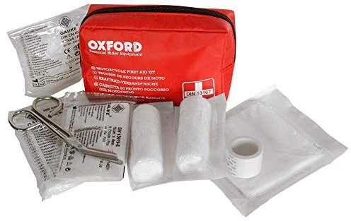 Oxford Motorcycle Scooter Motorbike Underseat FIRST Aid Kit (OX741), red