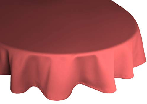 Wirth Tischdecke rund, rot, 160x160 cm